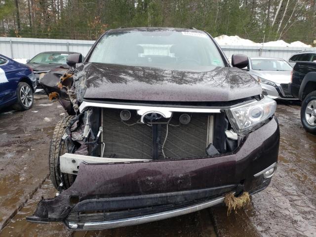5TDBK3EHXDS273579 - 2013 TOYOTA HIGHLANDER BASE برغندي صورة 5