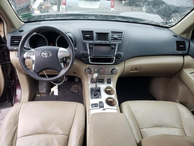 5TDBK3EHXDS273579 - 2013 TOYOTA HIGHLANDER BASE برغندي صورة 8
