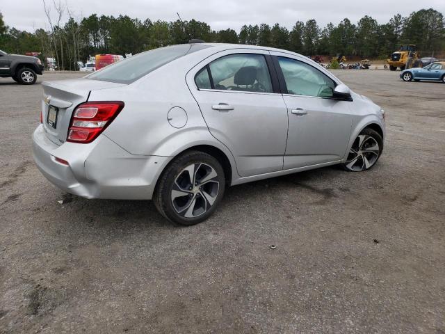 1G1JF5SB2J4107097 - 2018 CHEVROLET SONIC PREMIER SILVER photo 3