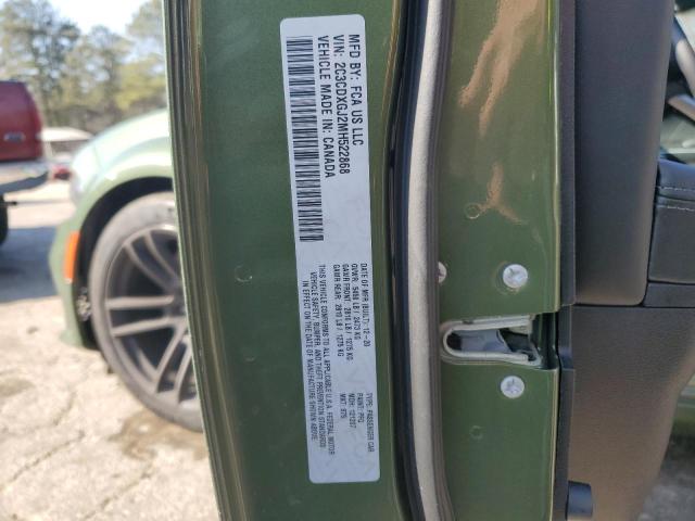 2C3CDXGJ2MH522868 - 2021 DODGE CHARGER SCAT PACK GREEN photo 12