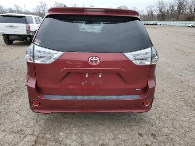 5TDXZ3DC4HS838678 - 2017 TOYOTA SIENNA SE RED photo 6