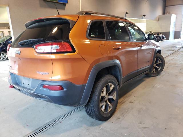 1C4PJMBB2GW156971 - 2016 JEEP CHEROKEE TRAILHAWK ORANGE photo 3