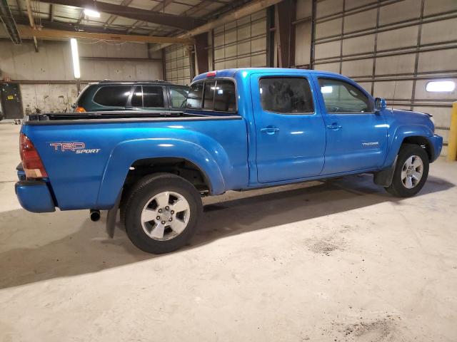 5TEMU52N55Z127636 - 2005 TOYOTA TACOMA DOUBLE CAB LONG BED BLUE photo 3