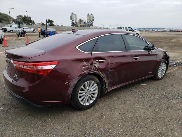 4T1BD1EB3EU024172 - 2014 TOYOTA AVALON HYBRID BURGUNDY photo 3