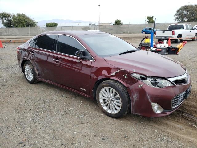 4T1BD1EB3EU024172 - 2014 TOYOTA AVALON HYBRID BURGUNDY photo 4