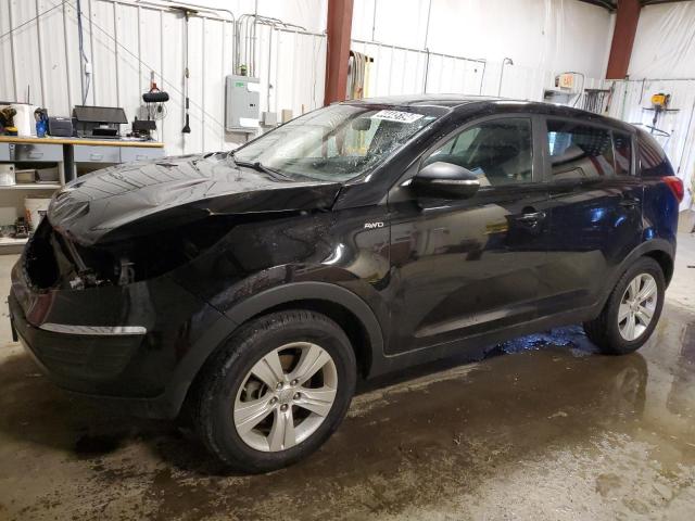 KNDPBCA23C7347358 - 2012 KIA SPORTAGE LX BLACK photo 1