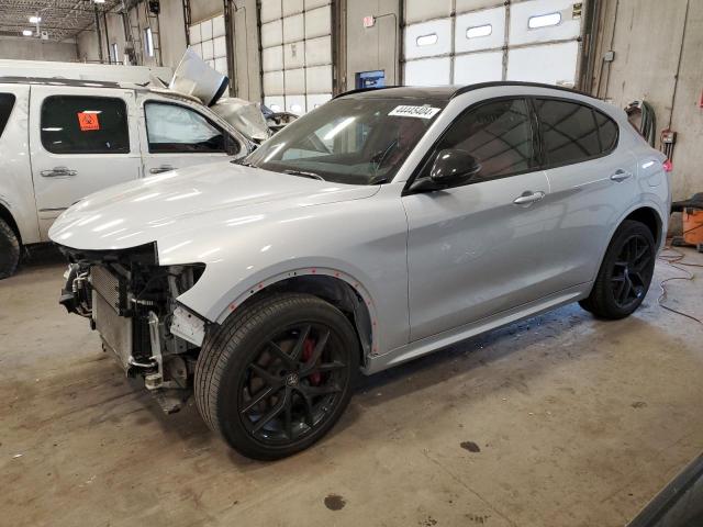 ZASPAKBN7M7D02244 - 2021 ALFA ROMEO STELVIO TI SILVER photo 1