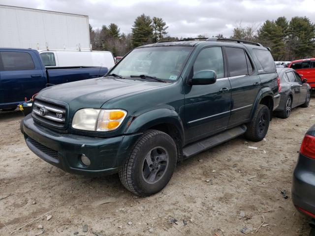 5TDBT48A11S010989 - 2001 TOYOTA SEQUOIA LIMITED GREEN photo 1