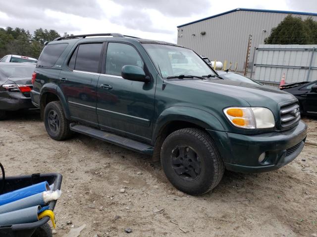 5TDBT48A11S010989 - 2001 TOYOTA SEQUOIA LIMITED GREEN photo 4