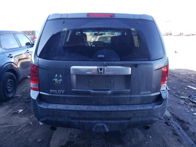 5FNYF4H55CB047443 - 2012 HONDA PILOT EXL GRAY photo 6