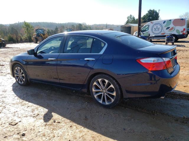 1HGCR2F53FA066726 - 2015 HONDA ACCORD SPORT BLUE photo 2