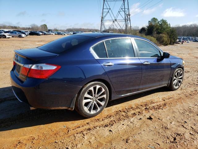 1HGCR2F53FA066726 - 2015 HONDA ACCORD SPORT BLUE photo 3