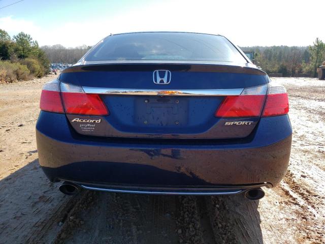 1HGCR2F53FA066726 - 2015 HONDA ACCORD SPORT BLUE photo 6