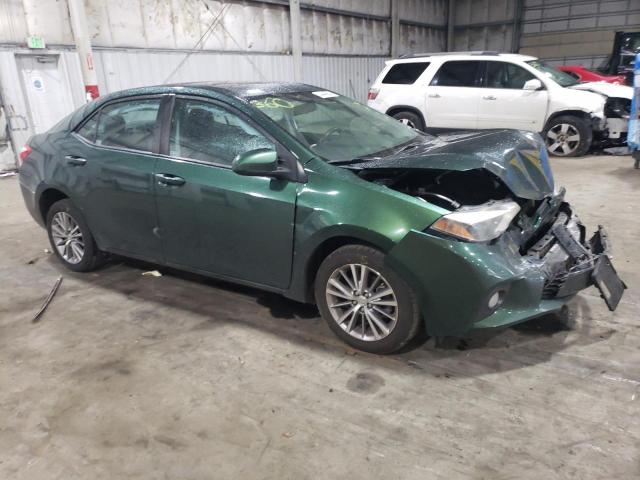 5YFBURHE8FP363419 - 2015 TOYOTA COROLLA L GREEN photo 4