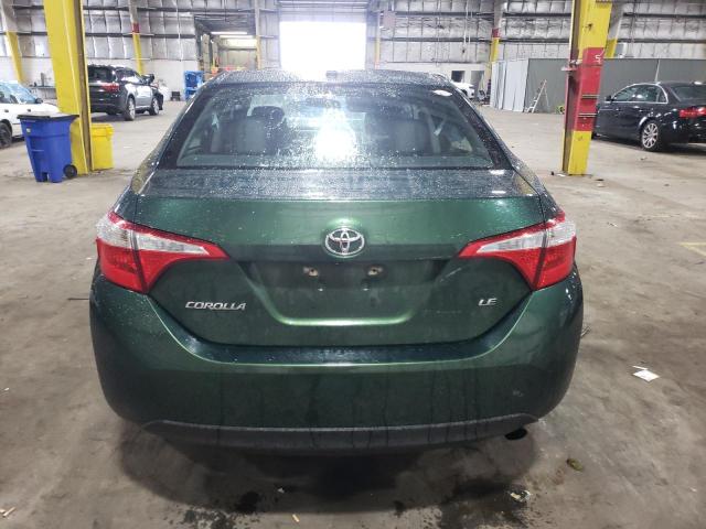 5YFBURHE8FP363419 - 2015 TOYOTA COROLLA L GREEN photo 6