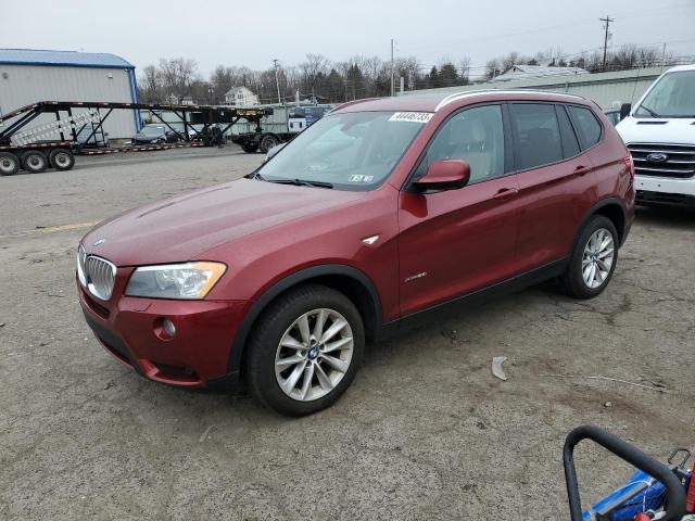 5UXWX9C56E0D32146 - 2014 BMW X3 XDRIVE28I BURGUNDY photo 1