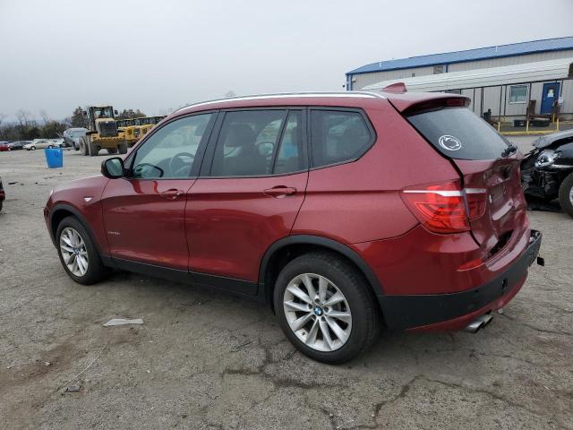 5UXWX9C56E0D32146 - 2014 BMW X3 XDRIVE28I BURGUNDY photo 2