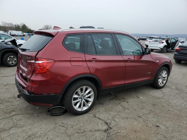 5UXWX9C56E0D32146 - 2014 BMW X3 XDRIVE28I BURGUNDY photo 3