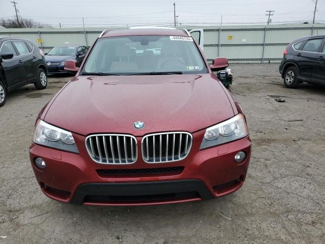 5UXWX9C56E0D32146 - 2014 BMW X3 XDRIVE28I BURGUNDY photo 5