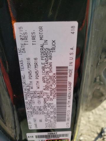 5TFUX4EN0FX039471 - 2015 TOYOTA TACOMA ACCESS CAB შავი ფოტო 13