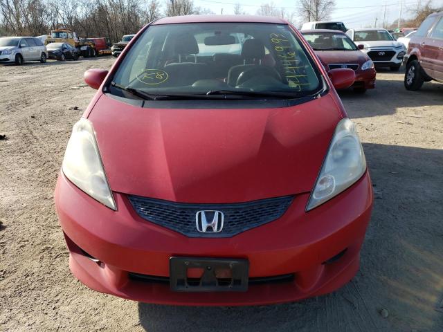 JHMGE8H57BC001239 - 2011 HONDA FIT SPORT RED photo 5