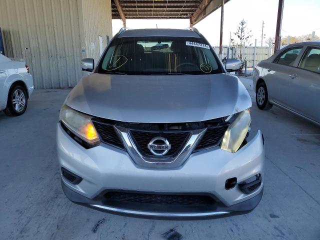 KNMAT2MT0FP510893 - 2015 NISSAN ROGUE S SILVER photo 5