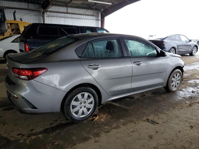 3KPA24AD9NE464801 - 2022 KIA RIO LX GRAY photo 3
