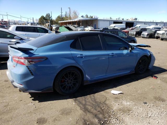 4T1KZ1AK5NU065135 - 2022 TOYOTA CAMRY TRD BLUE photo 3