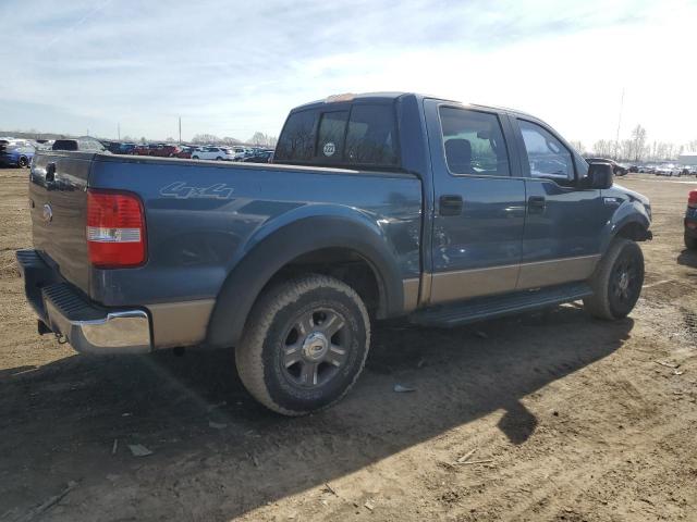 1FTPW14565KE81862 - 2005 FORD F150 SUPERCREW BLUE photo 3