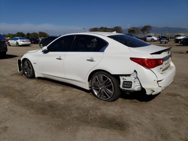 JN1AV7AR2FM850292 - 2015 INFINITI Q50 HYBRID PREMIUM WHITE photo 2