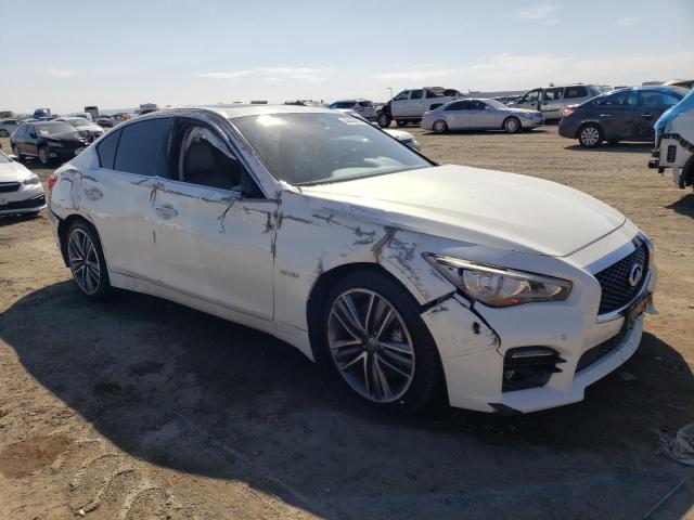 JN1AV7AR2FM850292 - 2015 INFINITI Q50 HYBRID PREMIUM WHITE photo 4