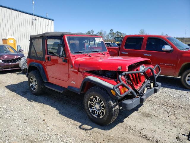 1J4FA29P9YP800148 - 2000 JEEP WRANGLER / SE RED photo 4