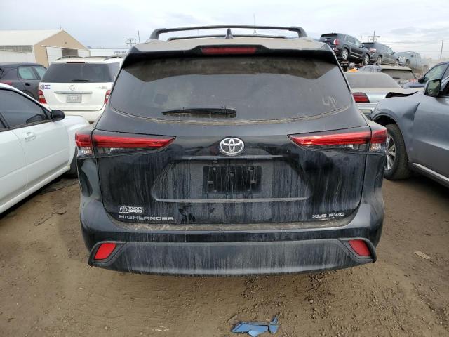 5TDHZRBH2NS167447 - 2022 TOYOTA HIGHLANDER XLE BLACK photo 6