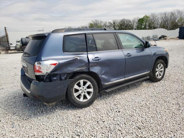 5TDBK3EH5BS077594 - 2011 TOYOTA HIGHLANDER BASE Көк фото 3