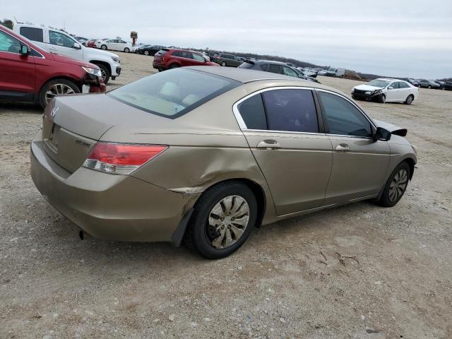 1HGCP26369A095582 - 2009 HONDA ACCORD LX TAN photo 3