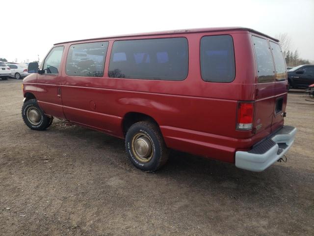 1FBSS31S3YHB17383 - 2000 FORD ECONOLINE E350 SUPER DUTY WAGON RED photo 2