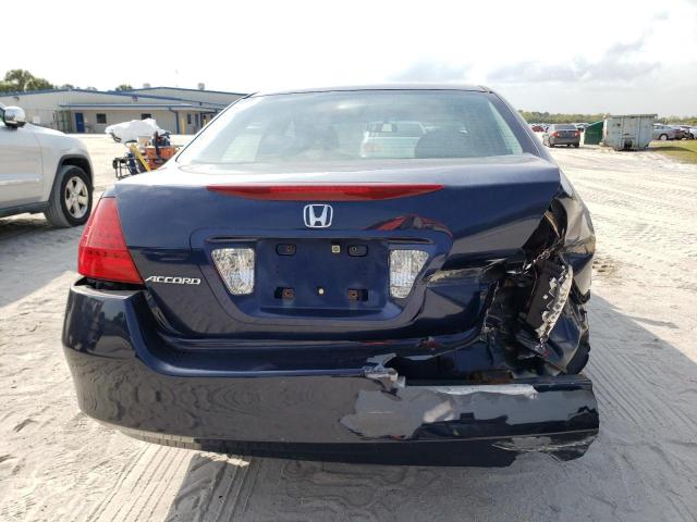 1HGCM56717A139062 - 2007 HONDA ACCORD EX BLUE photo 6