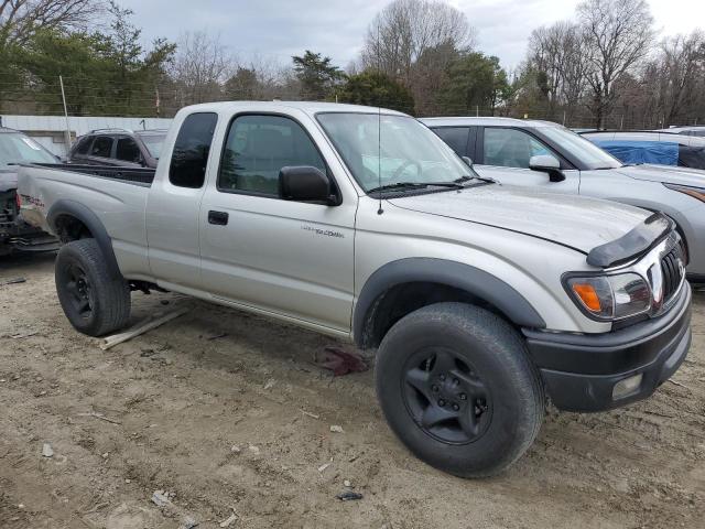 5TEWN72N94Z313826 - 2004 TOYOTA TACOMA XTRACAB SILVER photo 4