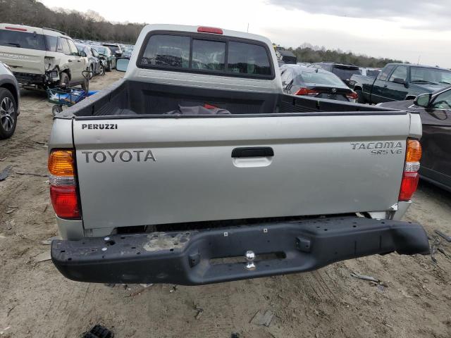 5TEWN72N94Z313826 - 2004 TOYOTA TACOMA XTRACAB SILVER photo 6