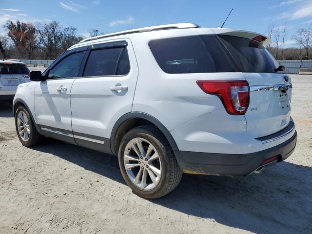 1FM5K7D8XJGC30948 - 2018 FORD EXPLORER XLT WHITE photo 2