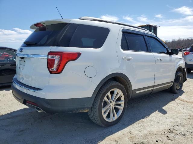 1FM5K7D8XJGC30948 - 2018 FORD EXPLORER XLT WHITE photo 3