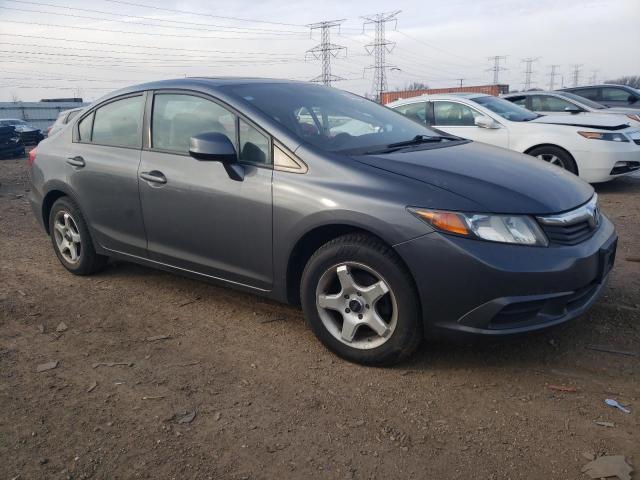 19XFB2F89CE001818 - 2012 HONDA CIVIC EX GRAY photo 4