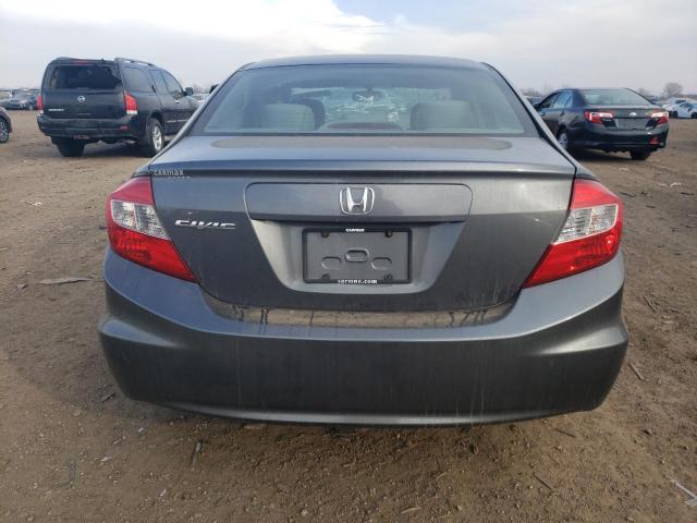 19XFB2F89CE001818 - 2012 HONDA CIVIC EX GRAY photo 6