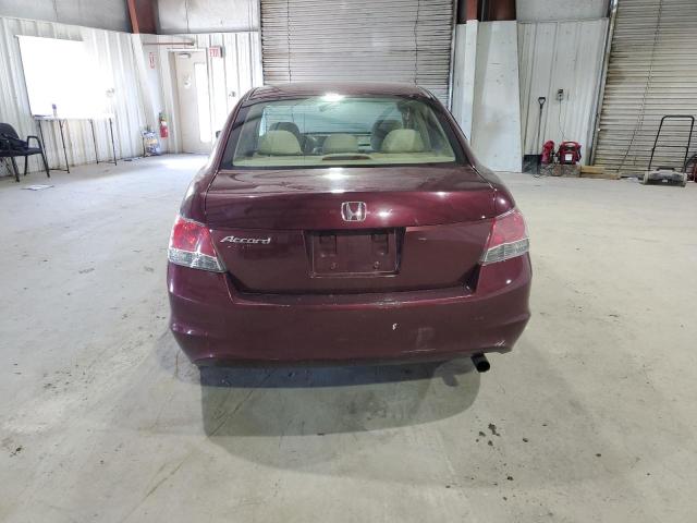 1HGCP26399A196079 - 2009 HONDA ACCORD LX BURGUNDY photo 6