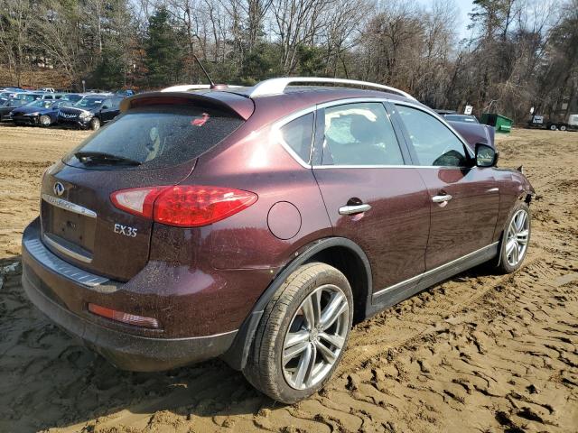 JN1AJ0HR6CM451910 - 2012 INFINITI EX35 BASE Բորդո լուսանկար 3