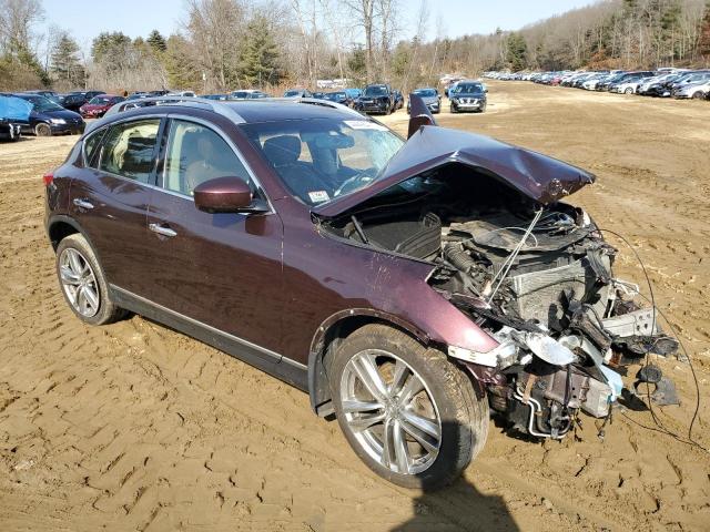 JN1AJ0HR6CM451910 - 2012 INFINITI EX35 BASE BURGUNDY photo 4