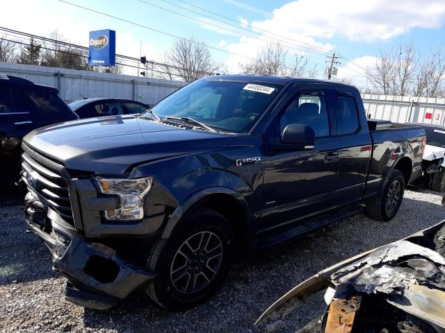 1FTEX1EP2FFC13079 - 2015 FORD F150 SUPER CAB CHARCOAL photo 1