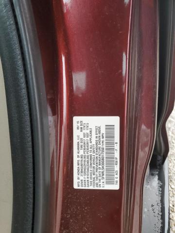 5FNRL5H30GB017550 - 2016 HONDA ODYSSEY SE BURGUNDY photo 12