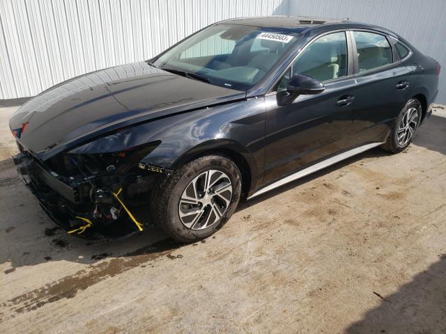 KMHL24JJ5MA029317 - 2021 HYUNDAI SONATA HYBRID BLACK photo 1