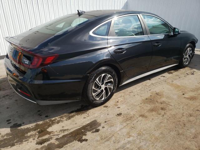 KMHL24JJ5MA029317 - 2021 HYUNDAI SONATA HYBRID BLACK photo 3